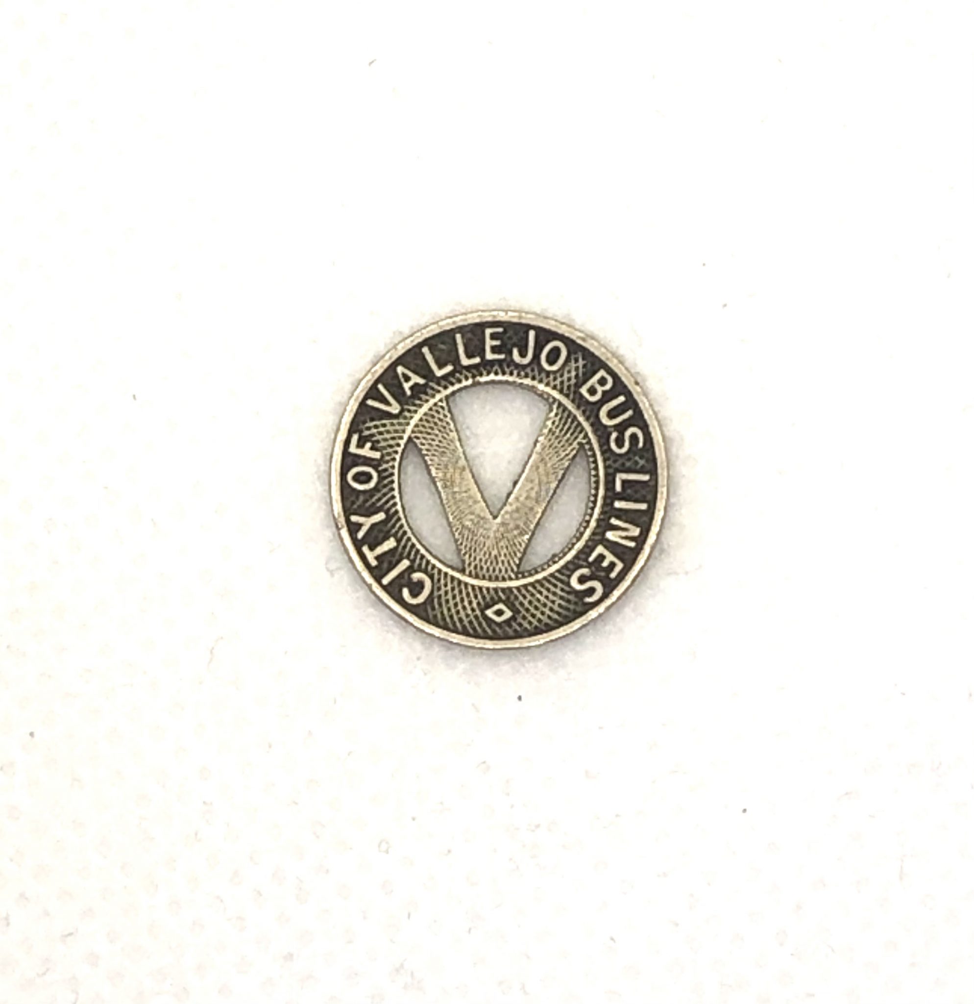 Token: City of Vallejo Bus Token | Minnesota Streetcar Museum 